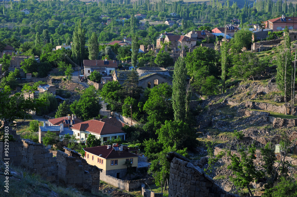 Fototapeta premium Gesi Town is in Kayseri, Turkey. 