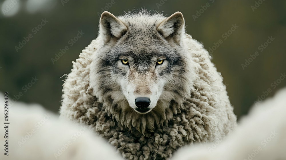 A wolf in sheep's clothing. They come in sheep's clothing and inside the wolves are predatory A wolf in sheep's clothing. They come in sheep's clothing and inside the wolves are predatory