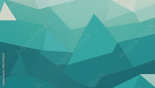 Abstract geometric background with shades of green.