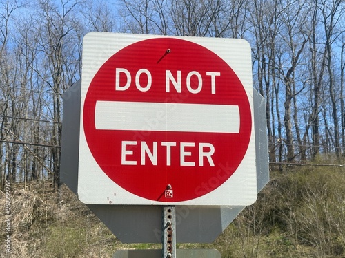 do not enter road  sign