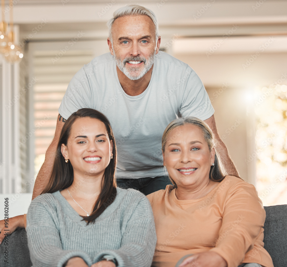 Parents, happy woman and home for senior portrait, weekend visit and relax together for bonding. Retirement, proud daughter and love family in Argentina, trust and care for relationship security Parents, happy woman and home for senior portrait, weekend visit and relax together for bonding. Retirement, proud daughter and love family in Argentina, trust and care for relationship security