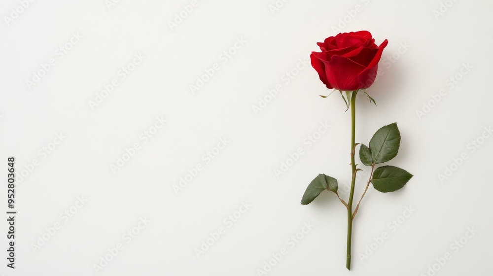 A stunning close-up of a red rose, symbolizing love, passion, beauty, romance, and elegance, presented against a clean white backdrop. A stunning close-up of a red rose, symbolizing love, passion, beauty, romance, and elegance, presented against a clean white backdrop.