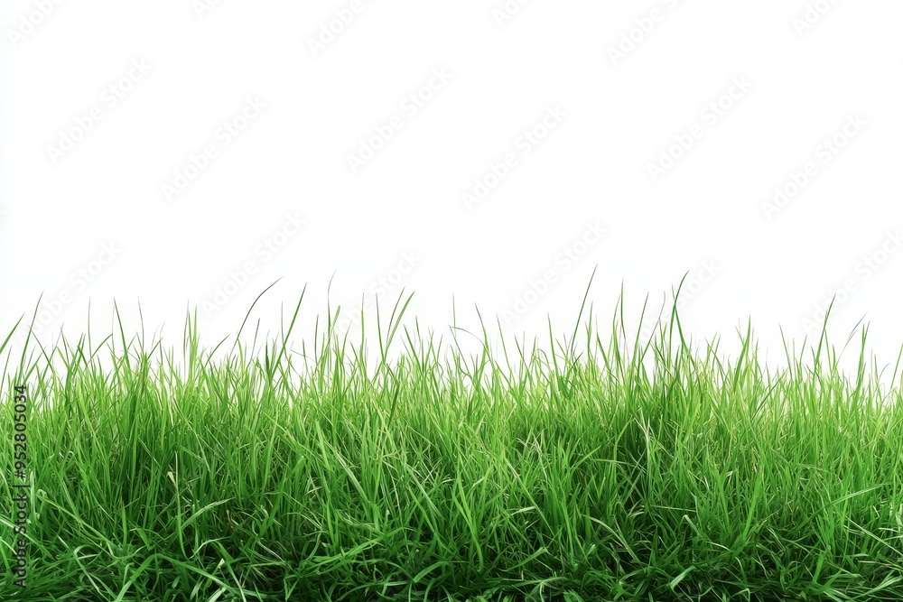 A vibrant green grass border isolated on a white background, perfect for adding a touch of nature to your designs. The image symbolizes growth, freshness, and new beginnings. A vibrant green grass border isolated on a white background, perfect for adding a touch of nature to your designs. The image symbolizes growth, freshness, and new beginnings.
