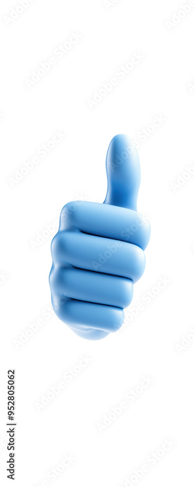blue hand showing a thumbs-up gesture. blue hand showing a thumbs-up gesture.