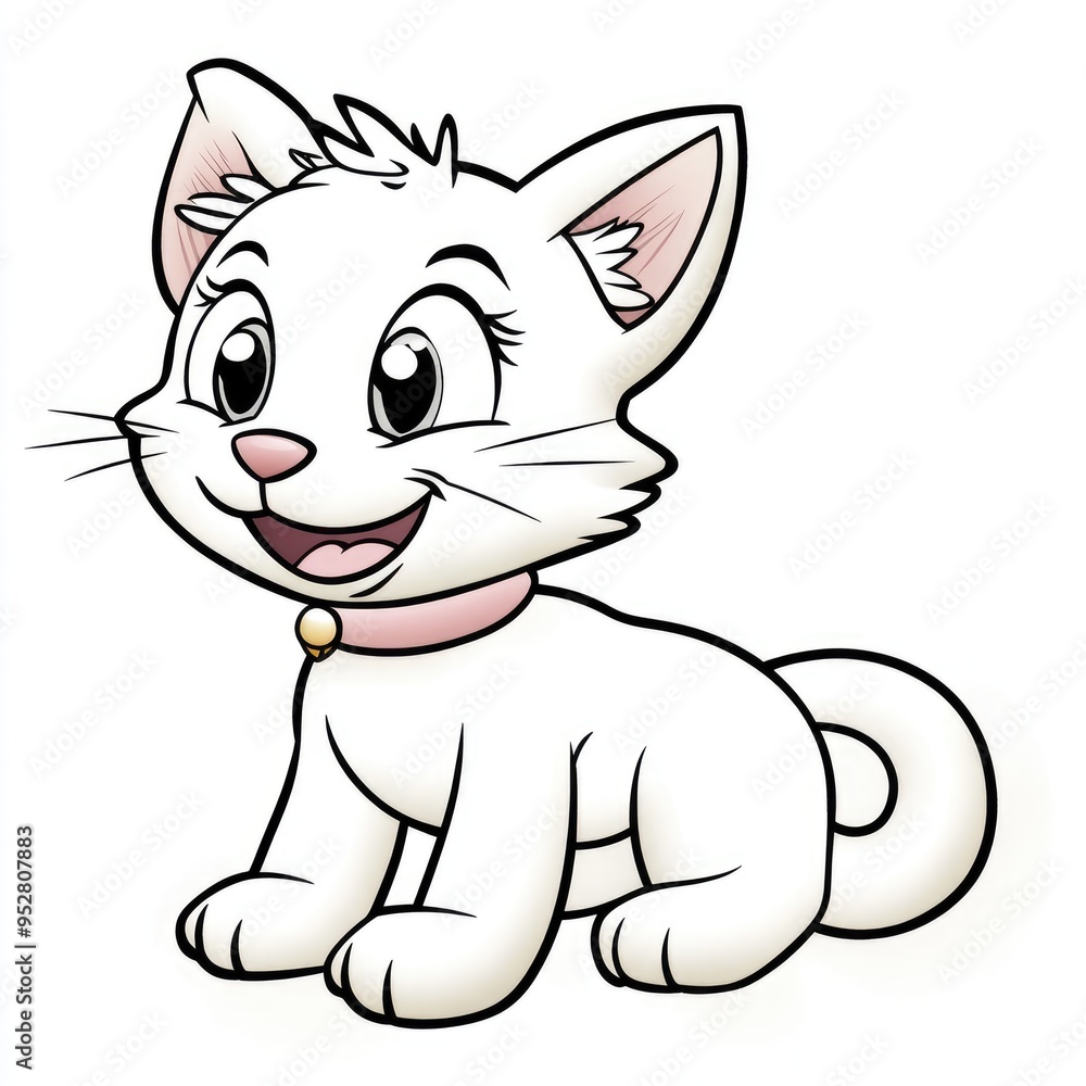 A delightful and simple cat coloring page perfect for toddlers to inspire creativity and imaginative play through coloring at home or in preschool A delightful and simple cat coloring page perfect for toddlers to inspire creativity and imaginative play through coloring at home or in preschool