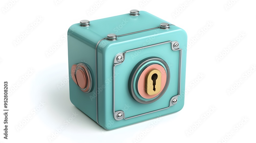 cartoon 3d icon of safe with lock. 3d illustration for finance and banking on white background. simple 3d rendering of safe on platform, white background
cartoon 3d icon of safe with lock. 3d illustration for finance and banking on white background. simple 3d rendering of safe on platform, white background
