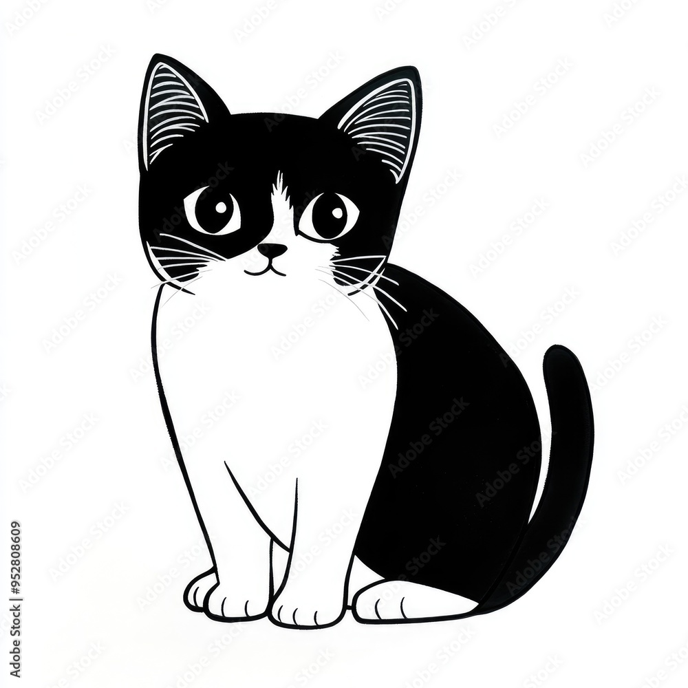 A delightful and simple cat coloring page designed for toddlers, inspiring creativity and enjoyment in little ones at home or school during creative activities A delightful and simple cat coloring page designed for toddlers, inspiring creativity and enjoyment in little ones at home or school during creative activities