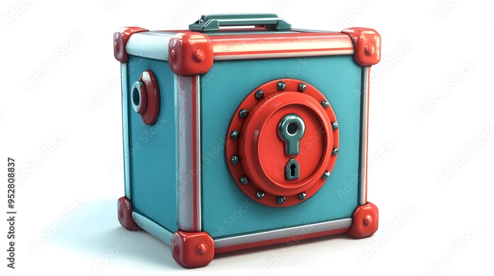 cartoon 3d icon of safe with lock. 3d illustration for finance and banking on white background. simple 3d rendering of safe on platform, white background
cartoon 3d icon of safe with lock. 3d illustration for finance and banking on white background. simple 3d rendering of safe on platform, white background