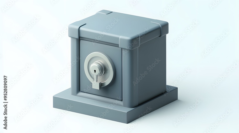 cartoon 3d icon of safe with lock. 3d illustration for finance and banking on white background. simple 3d rendering of safe on platform, white background
cartoon 3d icon of safe with lock. 3d illustration for finance and banking on white background. simple 3d rendering of safe on platform, white background