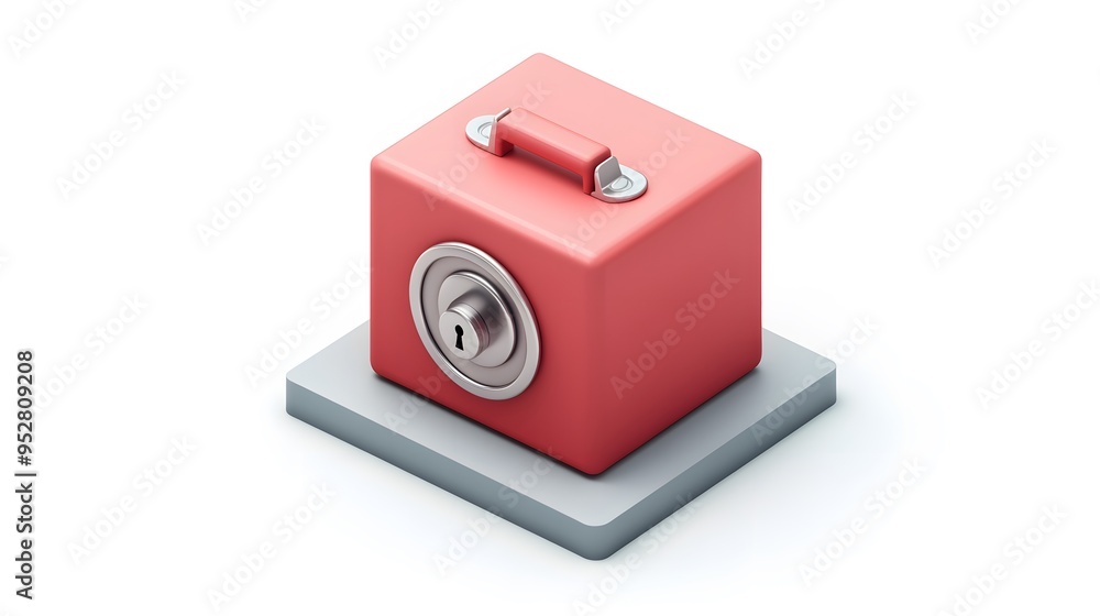 cartoon 3d icon of safe with lock. 3d illustration for finance and banking on white background. simple 3d rendering of safe on platform, white background
cartoon 3d icon of safe with lock. 3d illustration for finance and banking on white background. simple 3d rendering of safe on platform, white background