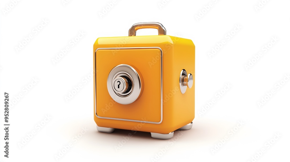 cartoon 3d icon of safe with lock. 3d illustration for finance and banking on white background. simple 3d rendering of safe on platform, white background
cartoon 3d icon of safe with lock. 3d illustration for finance and banking on white background. simple 3d rendering of safe on platform, white background
