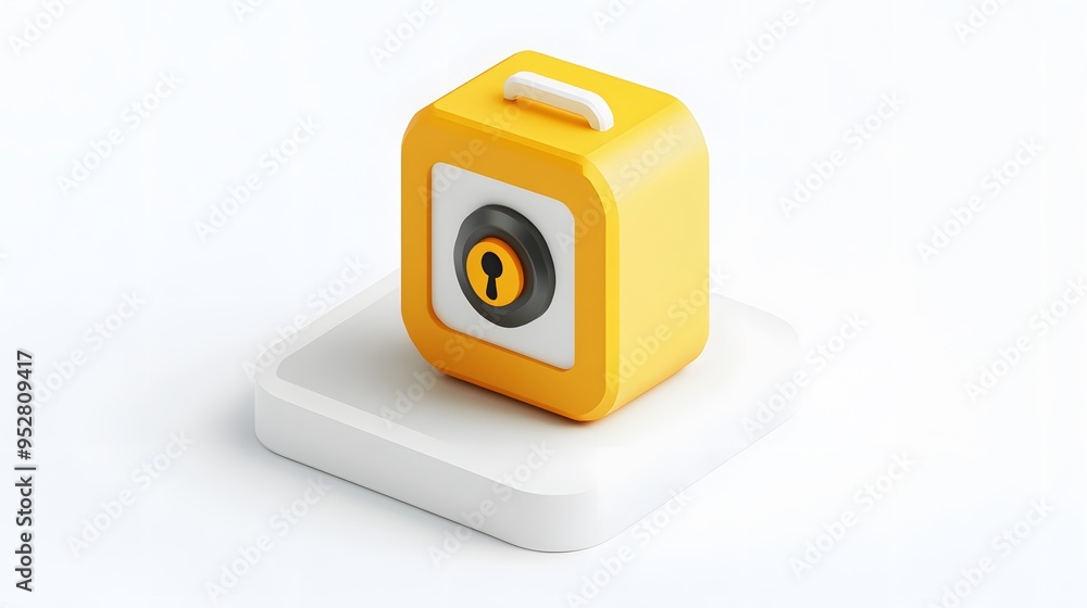 cartoon 3d icon of safe with lock. 3d illustration for finance and banking on white background. simple 3d rendering of safe on platform, white background
cartoon 3d icon of safe with lock. 3d illustration for finance and banking on white background. simple 3d rendering of safe on platform, white background