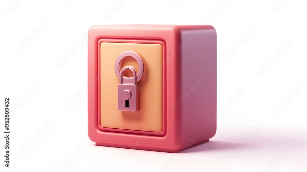 cartoon 3d icon of safe with lock. 3d illustration for finance and banking on white background. simple 3d rendering of safe on platform, white background
cartoon 3d icon of safe with lock. 3d illustration for finance and banking on white background. simple 3d rendering of safe on platform, white background