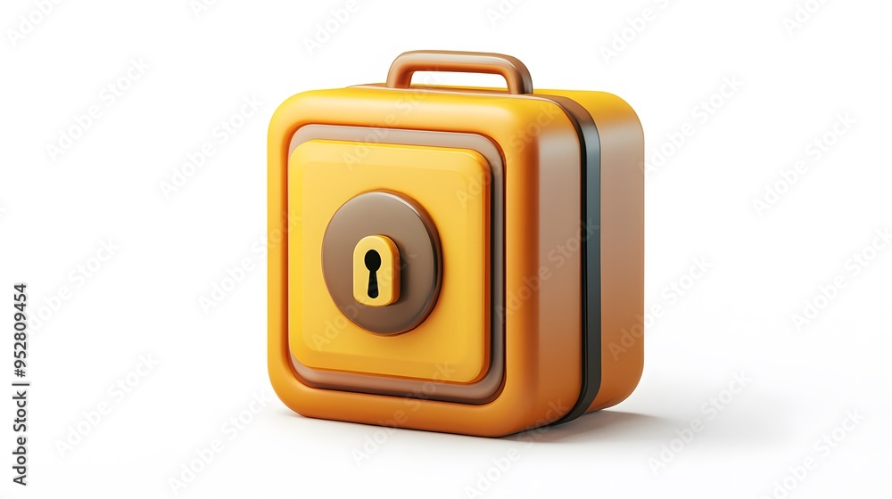 cartoon 3d icon of safe with lock. 3d illustration for finance and banking on white background. simple 3d rendering of safe on platform, white background
cartoon 3d icon of safe with lock. 3d illustration for finance and banking on white background. simple 3d rendering of safe on platform, white background