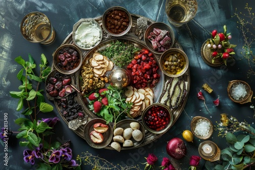 A visualization of the Seder plate