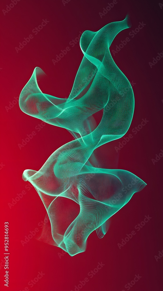 Green Frequency Radio Waves on Red Background, Abstract Image, Texture, Pattern, Wallpaper, Cover and Screen of Smartphone, Cell Phone, Pc, Laptop, 9:16 and 16:9 Format Green Frequency Radio Waves on Red Background, Abstract Image, Texture, Pattern, Wallpaper, Cover and Screen of Smartphone, Cell Phone, Pc, Laptop, 9:16 and 16:9 Format