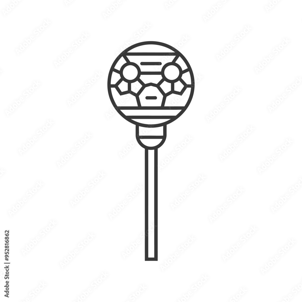 Soccer Ball Shaped Lollipop on a Stick Soccer Ball Shaped Lollipop on a Stick