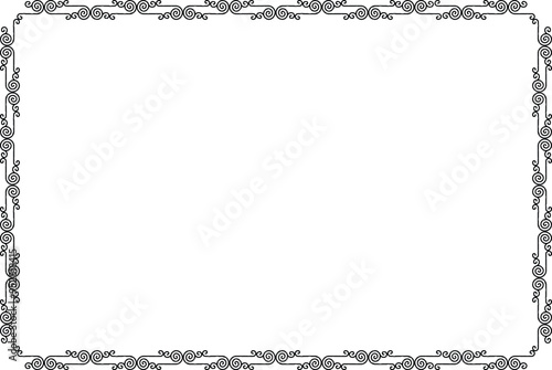 Rectangular Frame - Celtic Curved Lines Border