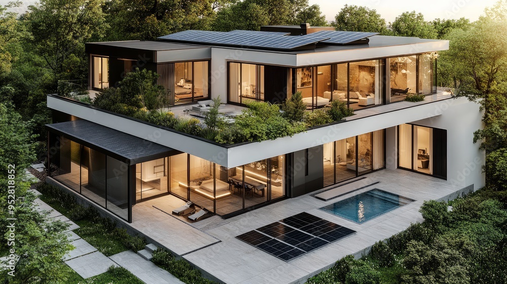 Fototapeta premium house in the garden
