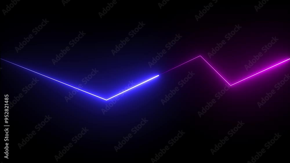 Blue and pink color Seamless loop animation of glowing horizontal neon lines streaming across on the screen. NEON symbol design sign amazing cool 4k colorful abstract background Blue and pink color Seamless loop animation of glowing horizontal neon lines streaming across on the screen. NEON symbol design sign amazing cool 4k colorful abstract background