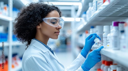 Researcher developing long-acting biopharmaceutical formulations, sustained release, patient convenience