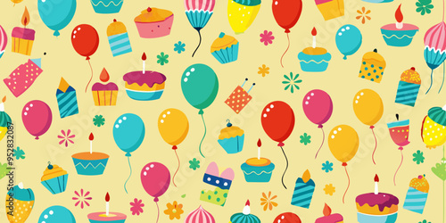 seamless pattern with easter eggs