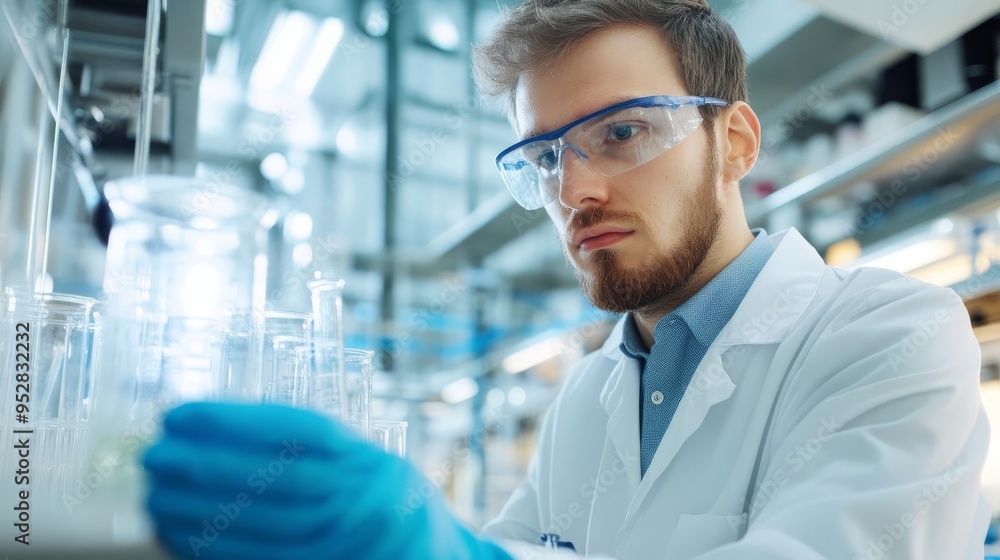 Scientist developing fusion proteins for enhanced drug efficacy, protein engineering, therapeutic enhancement Scientist developing fusion proteins for enhanced drug efficacy, protein engineering, therapeutic enhancement