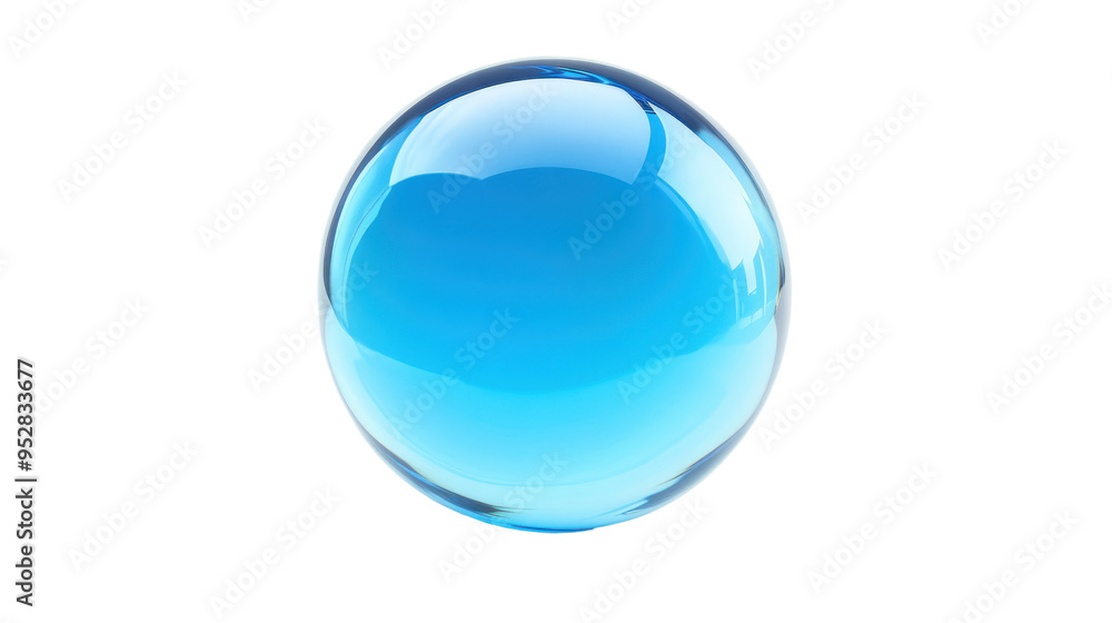 Shiny blue sphere, Perfect for vibrant visuals Shiny blue sphere, Perfect for vibrant visuals