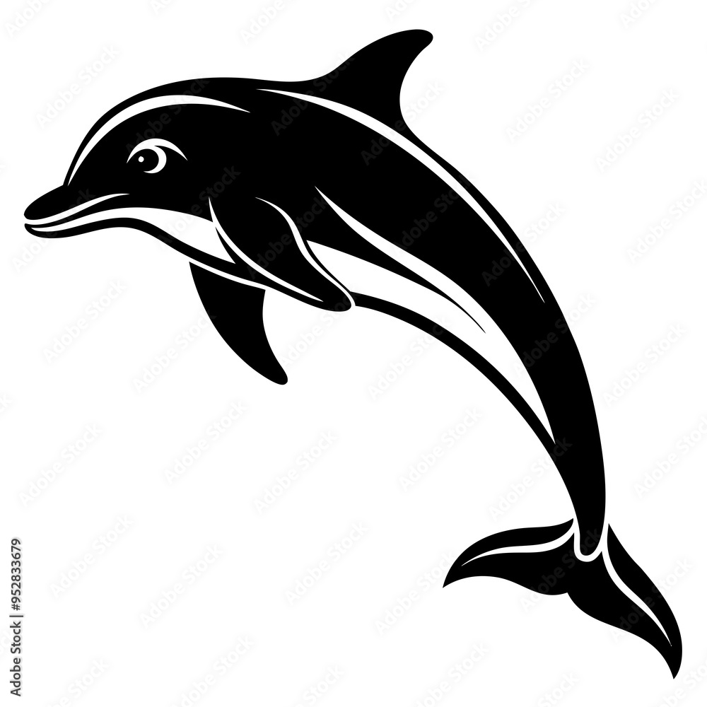 dolphin isolated on white background dolphin isolated on white background
