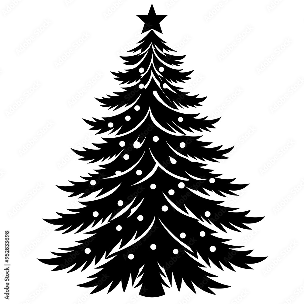 Fototapeta premium christmas tree vector