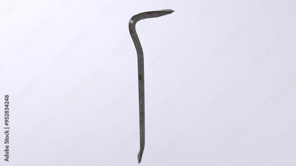 Using a crowbar to remove nails from old wooden beams Using a crowbar to remove nails from old wooden beams