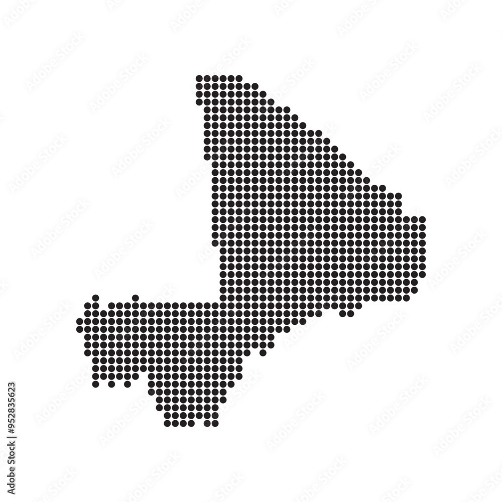 Mali map icon illustration Mali map icon illustration