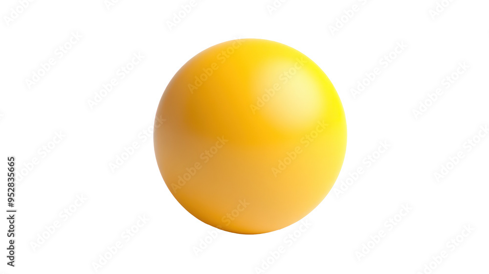 Shiny yellow sphere, Perfect for vibrant visuals Shiny yellow sphere, Perfect for vibrant visuals