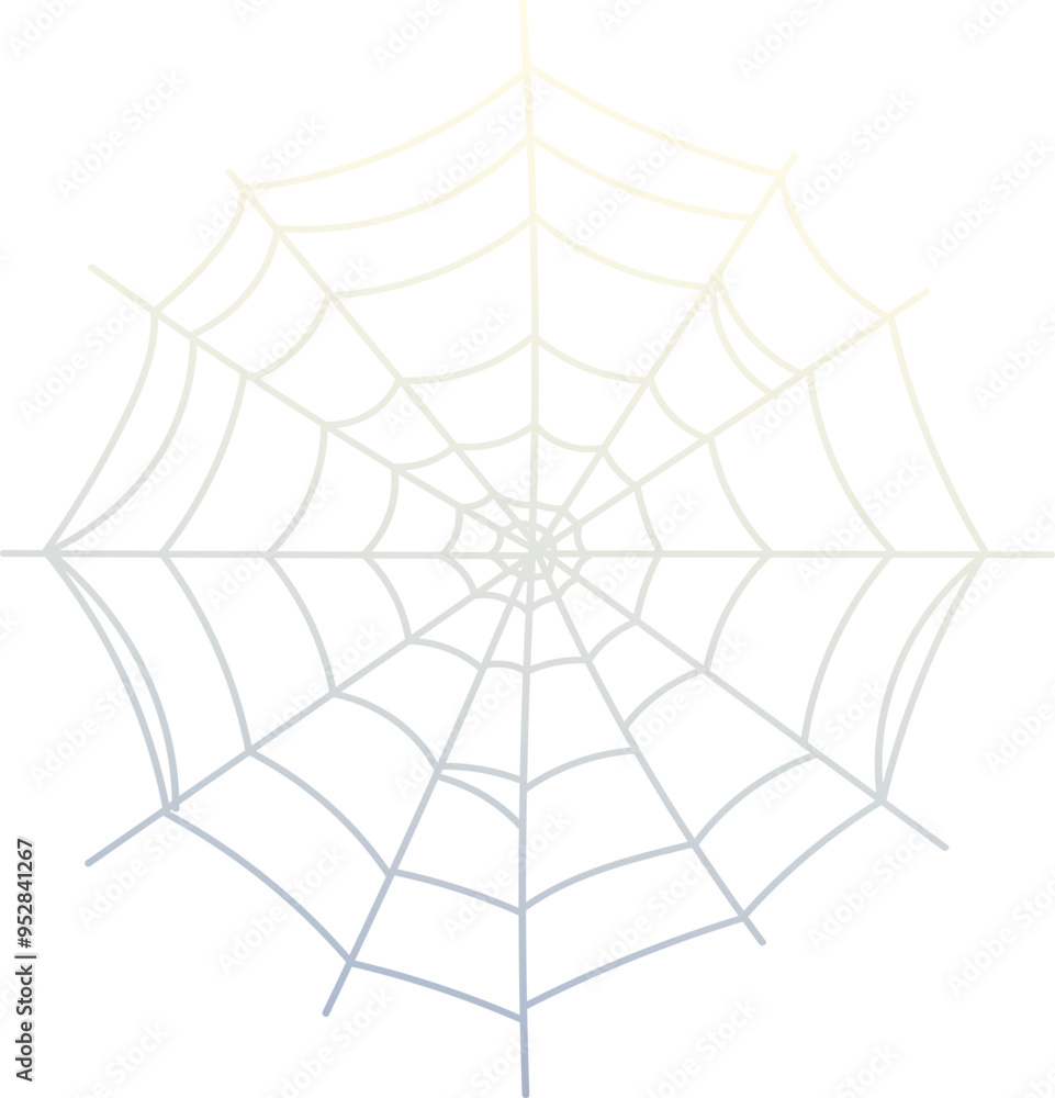 Obraz premium Halloween Spider Web (Gradient Color Style)