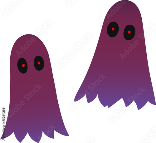 Mysterious Ghost Duo (Gradient Color Style)