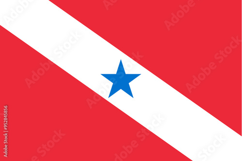 Flag of Para state (Federative Republic of Brazil, Pará)