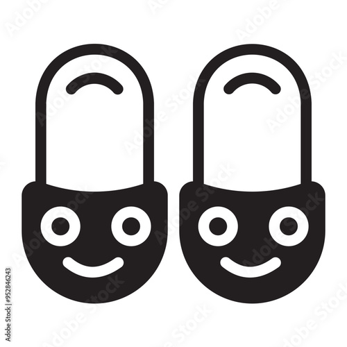 slippers glyph icon