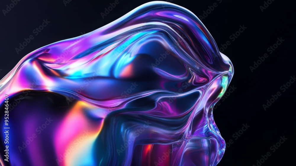 Abstract Holographic iridescent rainbom Y2K fluid background. Lliquid gradient waves surface futuristic texture.Mental health holo modern aesthetic. Trendy Brutalism Abstract Holographic iridescent rainbom Y2K fluid background. Lliquid gradient waves surface futuristic texture.Mental health holo modern aesthetic. Trendy Brutalism