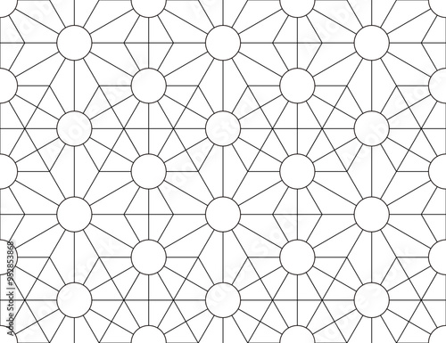 Black and white seamless illustrations. Coloring book, colouring page for children and adults. Decorative abstract linear vector pattern design. Line art drawing. Easy to edit color and line