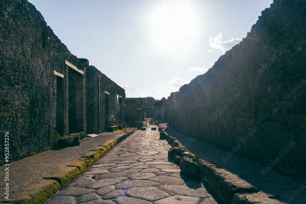Obraz premium Street in Pompeii