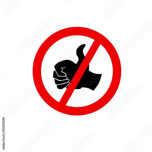 No hitchhiking sign symbol vector