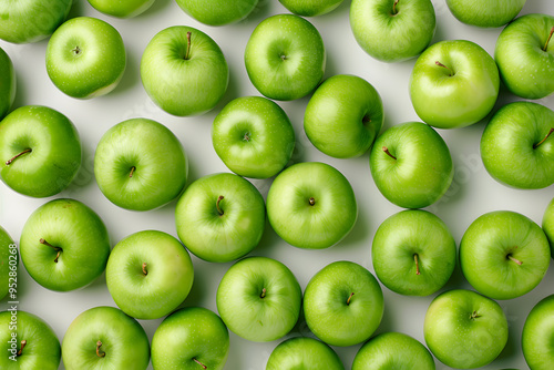 Lots of Green Apples | Fresh and Crisp Green Apple Background for Healthy Eating and Natural Produce