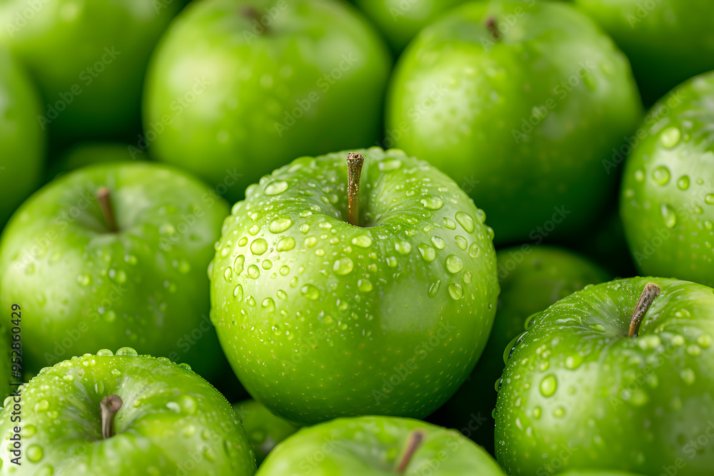 Lots of Green Apples | Fresh and Crisp Green Apple Background for Healthy Eating and Natural Produce Lots of Green Apples | Fresh and Crisp Green Apple Background for Healthy Eating and Natural Produce