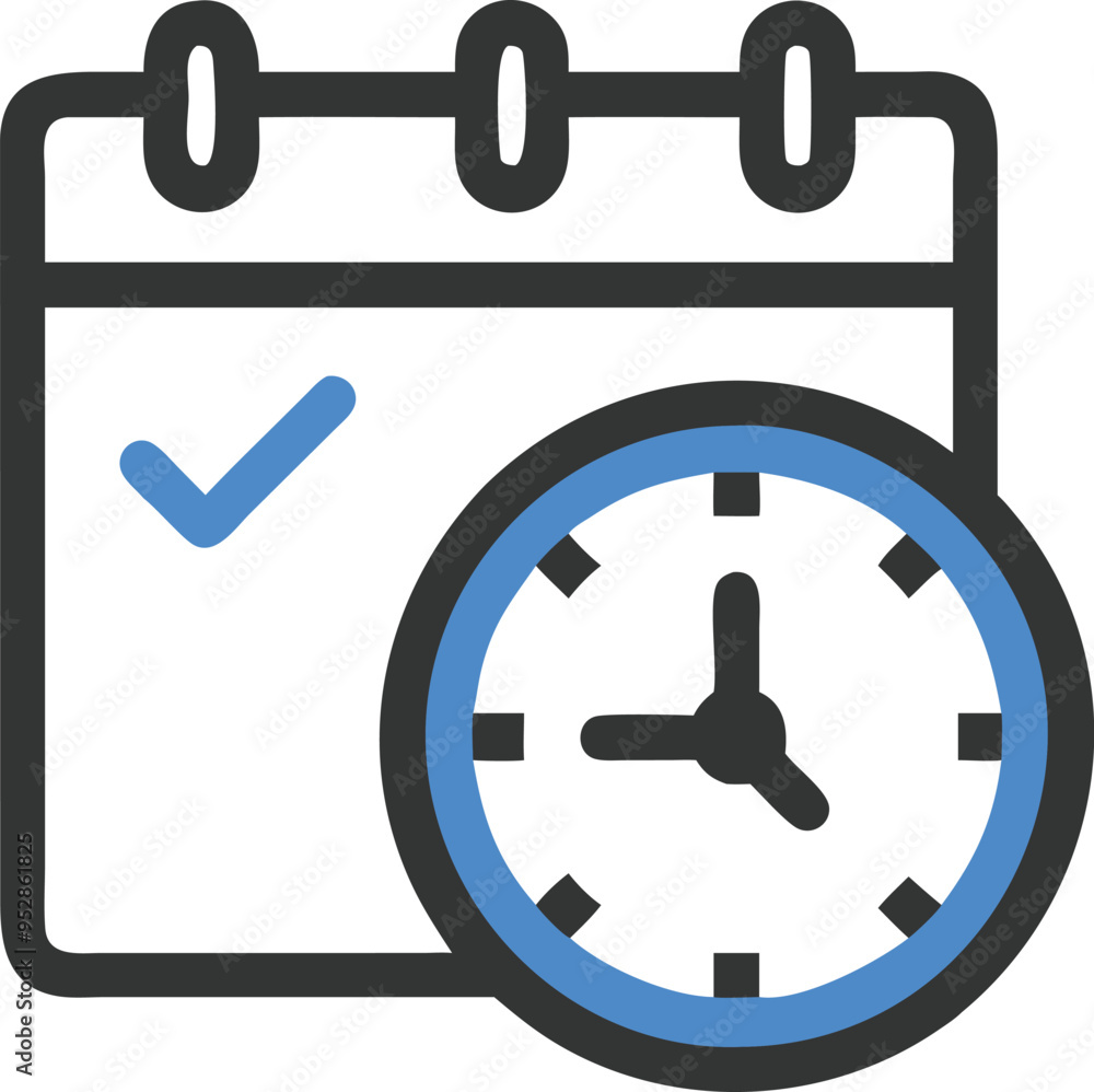 Clock and Schedule Calendar Icon on White Background, Minimalist and Clean Vector Illustration for Time Management, Appointment Scheduling, and Productivity Applications,Perfect for Web and App Desigs Clock and Schedule Calendar Icon on White Background, Minimalist and Clean Vector Illustration for Time Management, Appointment Scheduling, and Productivity Applications,Perfect for Web and App Desigs