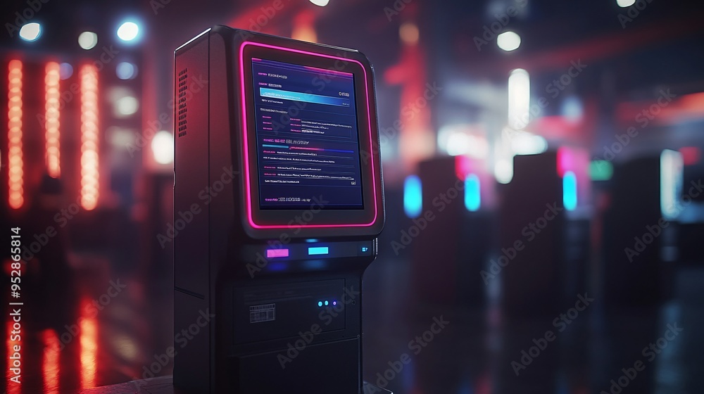 Obraz premium digital election booth 