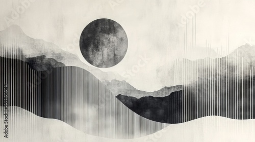 Fototapeta Naklejka Na Ścianę i Meble -  Nordic Abstract watercolor oil painting. Winter mood. Abstraction art background. Oil on canvas. Golden texture. Fragment of artwork. Paint spots. Strokes of paint. Colorful canvas.