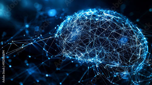 Abstract Neural Network Brain - Digital Art
