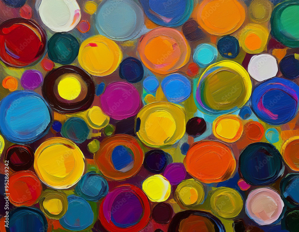 Bright Polka Dot Pattern Abstract and Playful Retro Design with Colorful Circles and Bold Background Bright Polka Dot Pattern Abstract and Playful Retro Design with Colorful Circles and Bold Background