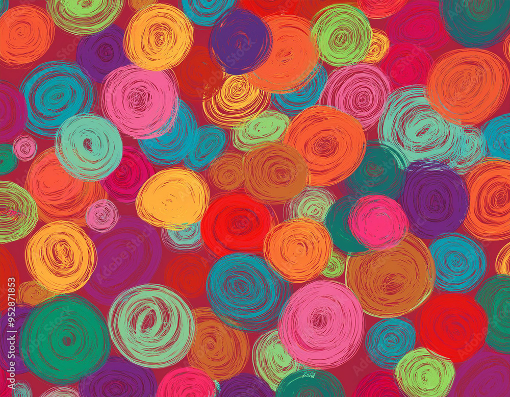 Bright Polka Dot Pattern Abstract and Playful Retro Design with Colorful Circles and Bold Background Bright Polka Dot Pattern Abstract and Playful Retro Design with Colorful Circles and Bold Background