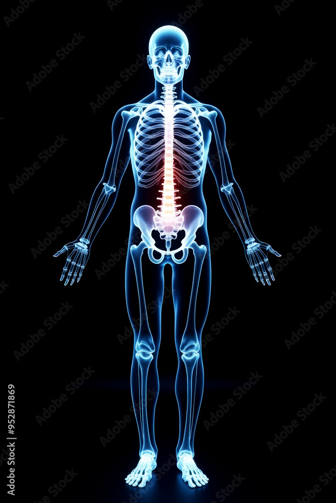 Detailed Diagram of Human Skeleton for Educational Purposes Detailed Diagram of Human Skeleton for Educational Purposes